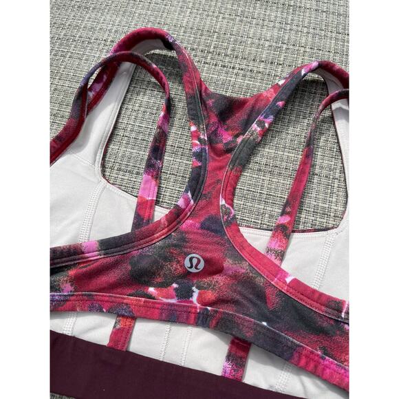 Lululemon Splendour Bra Size 6 Red & Black - Picture 3 of 4